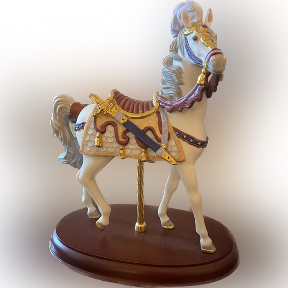 Lenox Other - Lenox 1992 Porcelain Carousel Horse
Figurine Statue - The Camelot